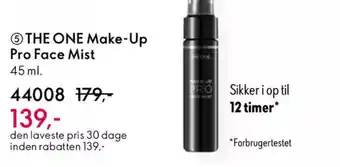 Oriflame THE ONE Make-up pro face mist tilbud