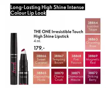 Oriflame THE ONE Irresistible touch high shine lipstick tilbud