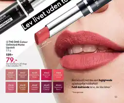 Oriflame THE ONE Colour unlimited matte lipstick tilbud