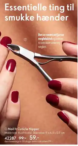 Oriflame Nail it cuticle nipper tilbud