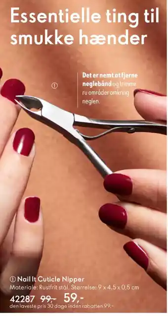 Oriflame Nail it cuticle nipper tilbud