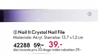 Oriflame Nail it crystal nail file tilbud