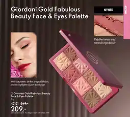 Oriflame Giordani gold fabulous beauty face & eyes palette tilbud