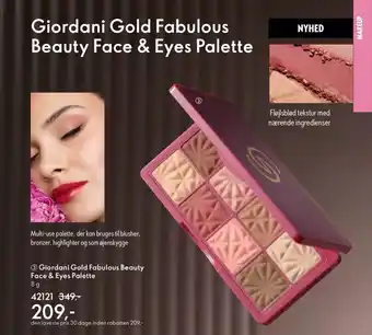 Oriflame Giordani gold fabulous beauty face & eyes palette tilbud