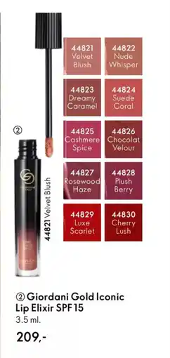 Oriflame GIORDANI gold iconic lip elixir spf 15 tilbud