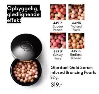 Oriflame GIORDANI Gold serum infused bronzing pearls tilbud