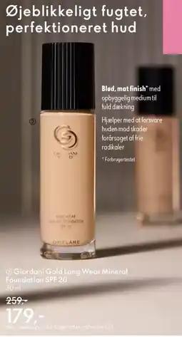 Oriflame GIORDANI Gold long wear mineral foundation spf 20 tilbud