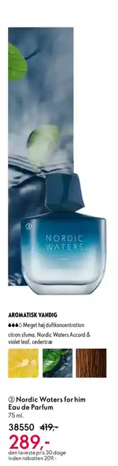 Oriflame Nordic waters for him eau de parfum tilbud