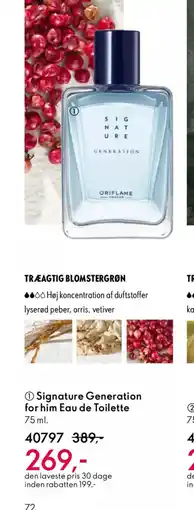 Oriflame Signature generation for him eau de toilette tilbud