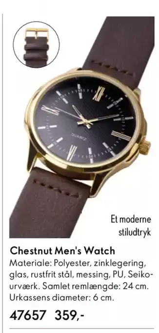 Oriflame Chestnut men's watch tilbud