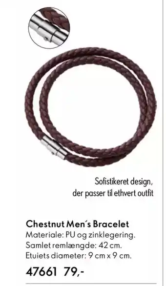 Oriflame Chestnut men's bracelet tilbud