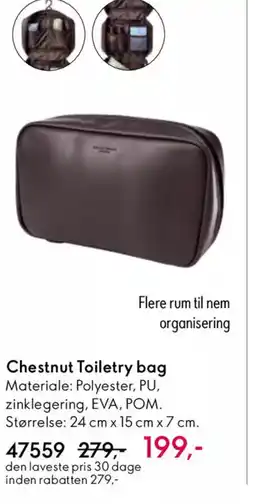 Oriflame Chestnut toiletry bag tilbud