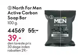 Oriflame NORTH FOR MEN Active carbon soap bar tilbud