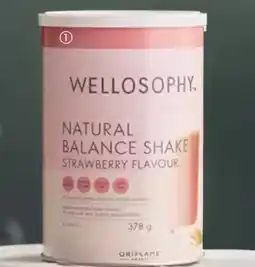 Oriflame WELLOSOPHY Natural balance shake strawberry flavour tilbud