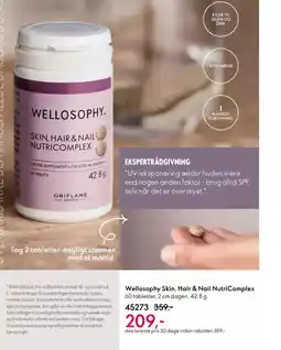 Oriflame WELLOSOPHY Skin hair & nail complex tilbud