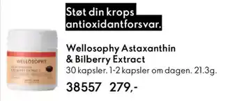 Oriflame WELLOSOPHY Astaxanthin & bilberry extract tilbud