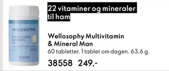 Oriflame WELLOSOPHY Multivitamin & mineral man tilbud