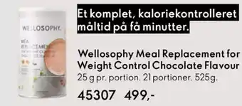 Oriflame WELLOSOPHY Meal replacement for weight control chocolate flavour tilbud