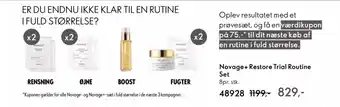 Oriflame Novage+ restore trial routine set tilbud