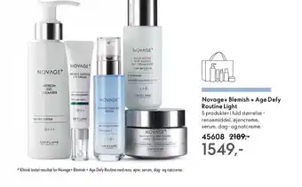 Oriflame Novage+ blemish + age defy routine light tilbud