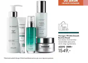 Oriflame Novage+ wrinkle smooth routine mixed tilbud