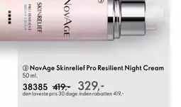 Oriflame NOVAGE Skinrelief pro resilient night cream tilbud