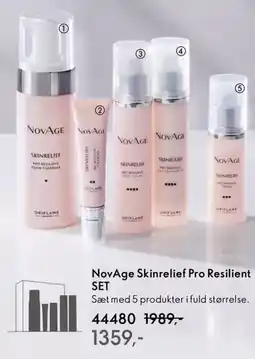 Oriflame NOVAGE Skinrelief pro resilient set tilbud