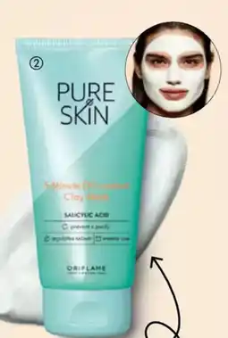 Oriflame PURE SKIN 5 minute oil-control clay mask tilbud