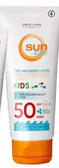 Oriflame Sun zone face & body lotion kids spf 50 high tilbud