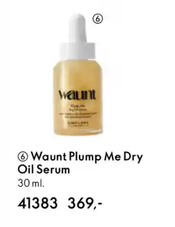 Oriflame WAUNT Plump me dry oil serum tilbud