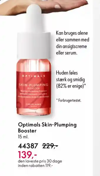 Oriflame Optimals skin-plumping booster tilbud