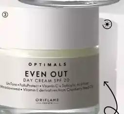 Oriflame Optimals even out day cream spf 20 tilbud