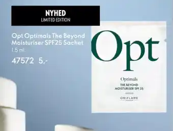 Oriflame OPT Optimals the beyond moisturiser spf25 sachet tilbud