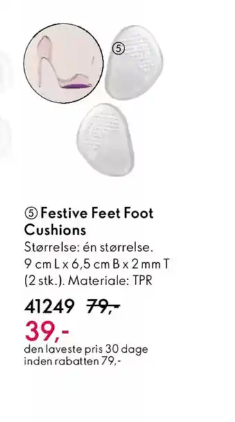 Oriflame Festive feet foot cushions tilbud