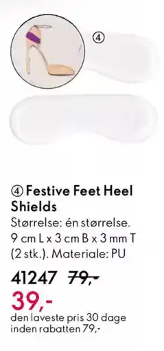 Oriflame Festive feet heel shields tilbud