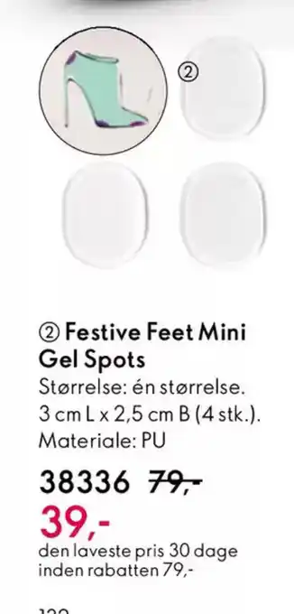 Oriflame Festive feet mini gel spots tilbud