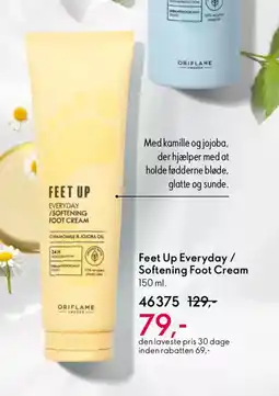 Oriflame Feet up everyday/ softening foot cream tilbud