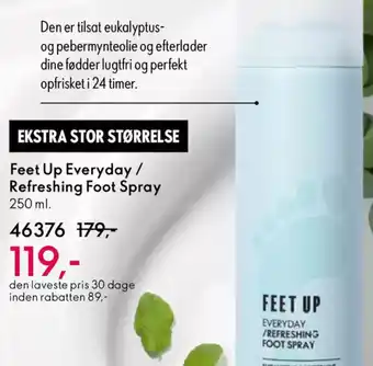 Oriflame Feet up everyday / refreshing foot spray tilbud