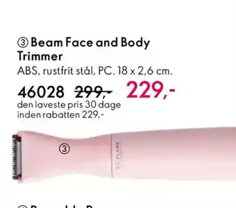 Oriflame Beam face and body trimmer tilbud