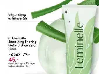 Oriflame FEMINELLE Smoothing shaving gel with aloe vera tilbud