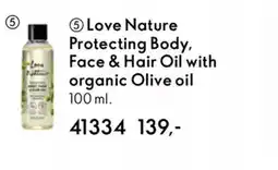 Oriflame LOVE NATURE Protecting body, face & hair oil with organic olive oil tilbud