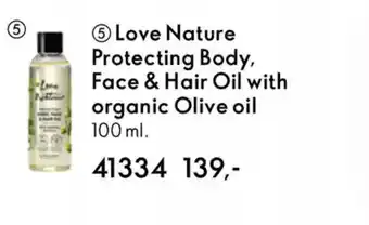 Oriflame LOVE NATURE Protecting body, face & hair oil with organic olive oil tilbud