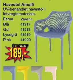 Harald Nyborg Havestol Amalfi tilbud