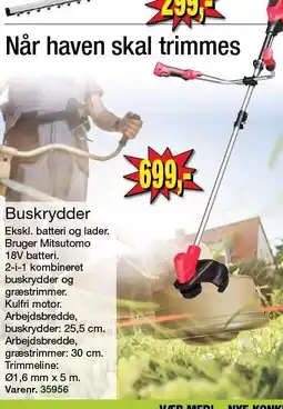 Harald Nyborg MITSUTOMO Buskrydder tilbud