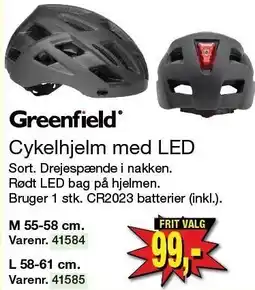 Harald Nyborg Cykelhjelm med LED tilbud