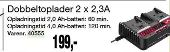 Harald Nyborg Dobbeltoplader 2 x 2,3A tilbud