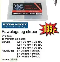 Harald Nyborg Rawplugs og skruer tilbud