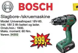 Harald Nyborg BOSCH Slagbore-/skruemaskine tilbud
