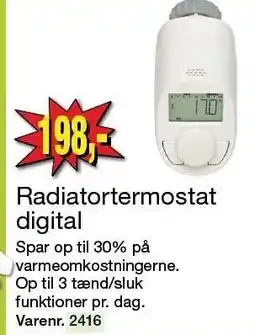 Harald Nyborg Radiatortermostat digital tilbud