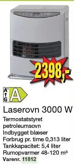 Harald Nyborg Laserovn 3000 W tilbud